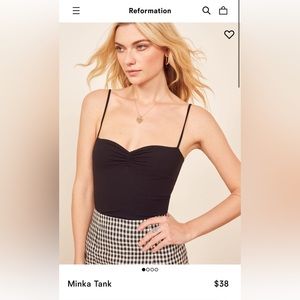 REFORMATION / MINKA TANK / BLACK / S